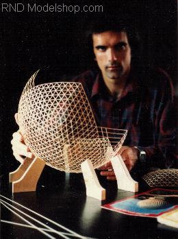 Spaceship Earth EPCOT all basswood model 1985 / RND Modelshop.com