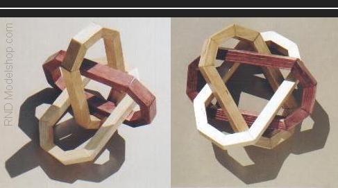 No 2 rings are linked together, yet as a group of 3 they cannot seperate!
