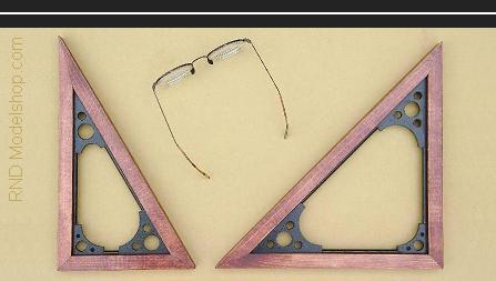 "Old World" style 30-60' or 45' triangle decor props ideal for wall hangings