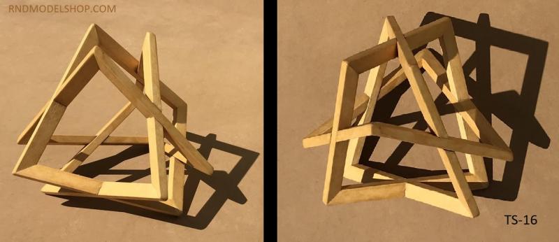 Tetrahedron of 3 bent squares (TS-16)